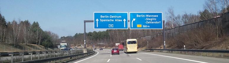 Przejazdy Berlin Szczecina autostrada do Szczecina